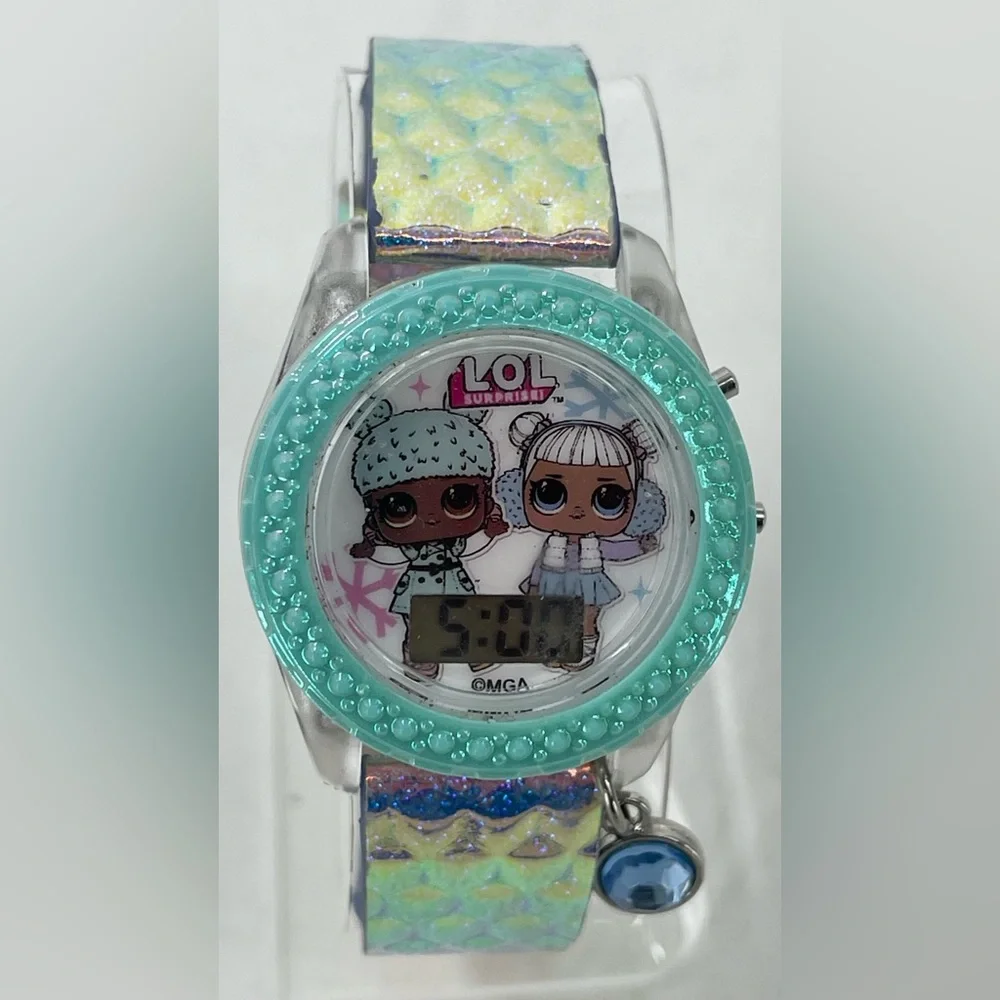 LOL Surprise‎ Digital Light Up Clear Case Translucent Band Watch NWOT